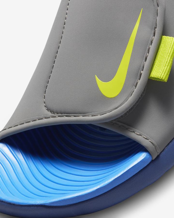 Sandalias Nike Sunray Adjust 5 V2 Kids Niño Azules Gris Azules Claro Azul Marino Verde | NZTCP-2650