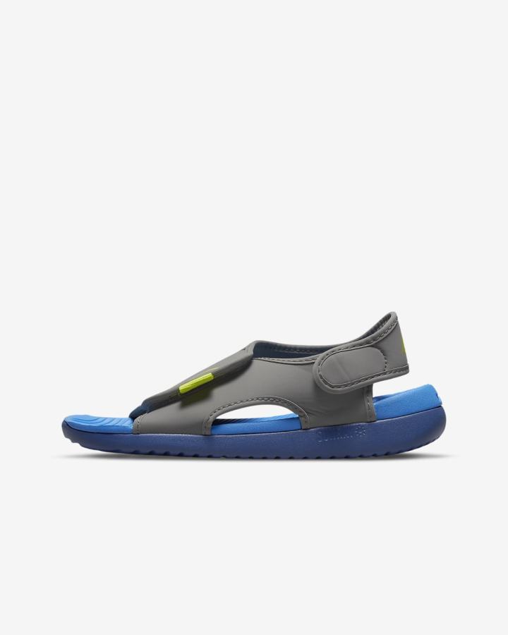 Sandalias Nike Sunray Adjust 5 V2 Kids Niño Azules Gris Azules Claro Azul Marino Verde | NZTCP-2650