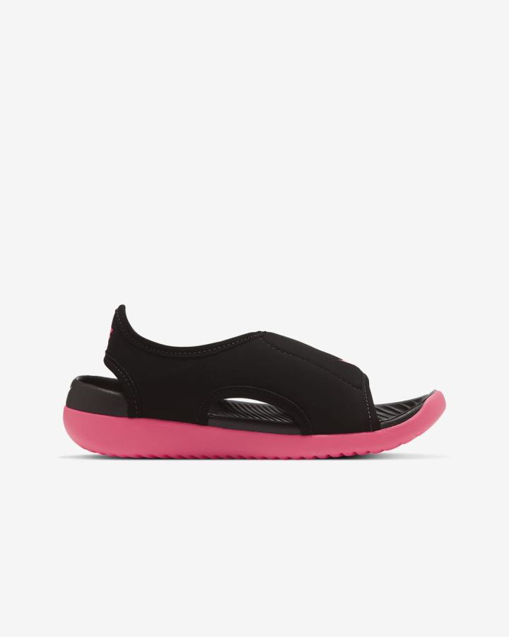 Sandalias Nike Sunray Adjust 5 V2 Kids Niño Negras Rosas | POSRL-6125