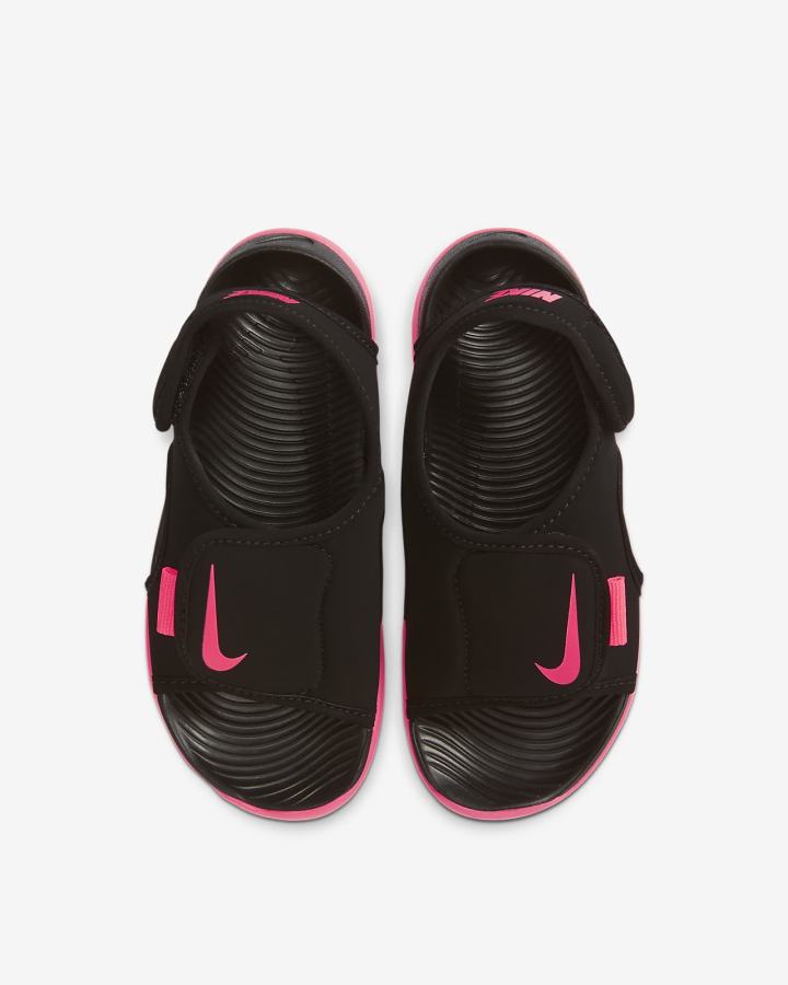Sandalias Nike Sunray Adjust 5 V2 Kids Niño Negras Rosas | POSRL-6125