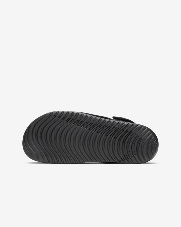 Sandalias Nike Sunray Adjust 5 V2 Kids Niña Negras Blancas | XWZIG-4897