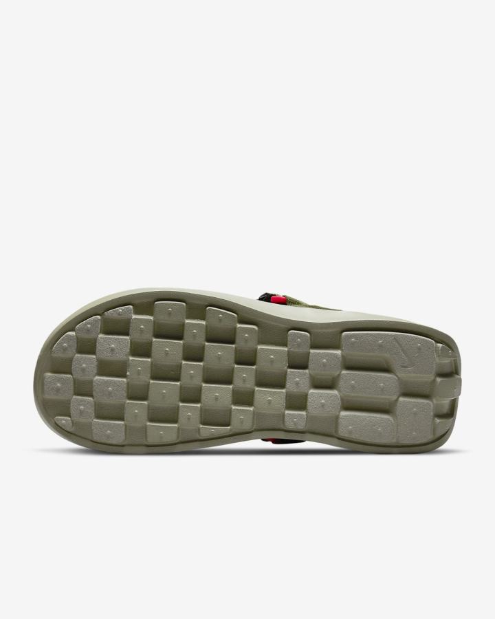 Sandalias Nike Vista Hombre Verde Verde Oliva Rojas Gris | MAXRO-5892