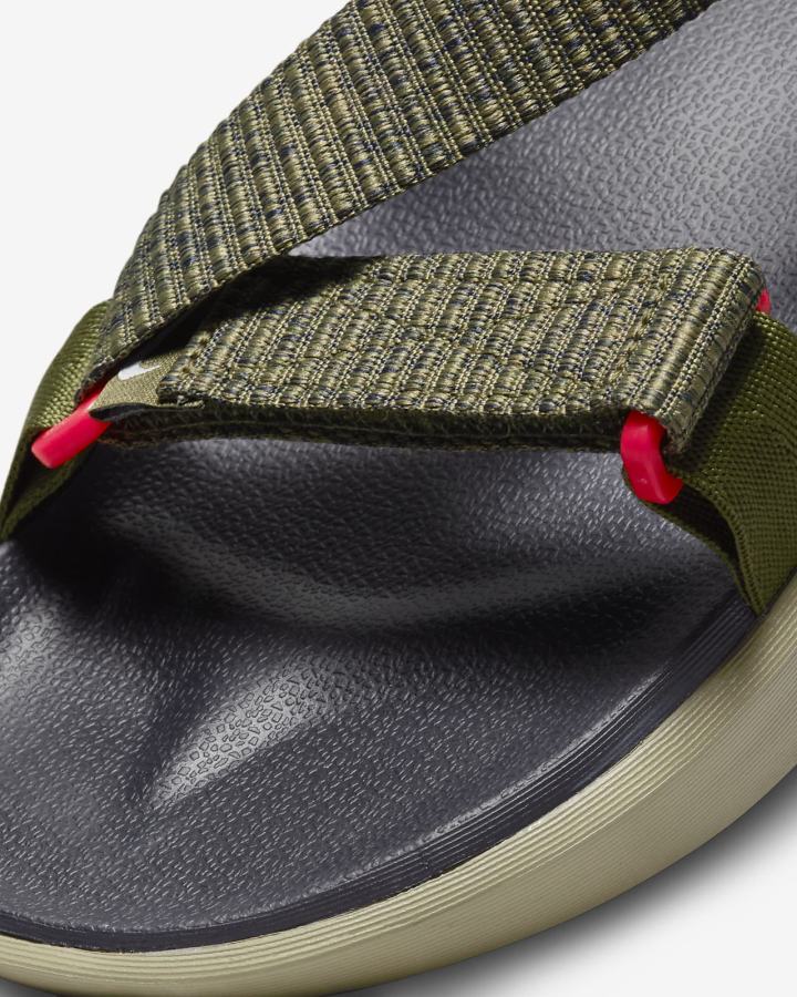 Sandalias Nike Vista Hombre Verde Verde Oliva Rojas Gris | MAXRO-5892