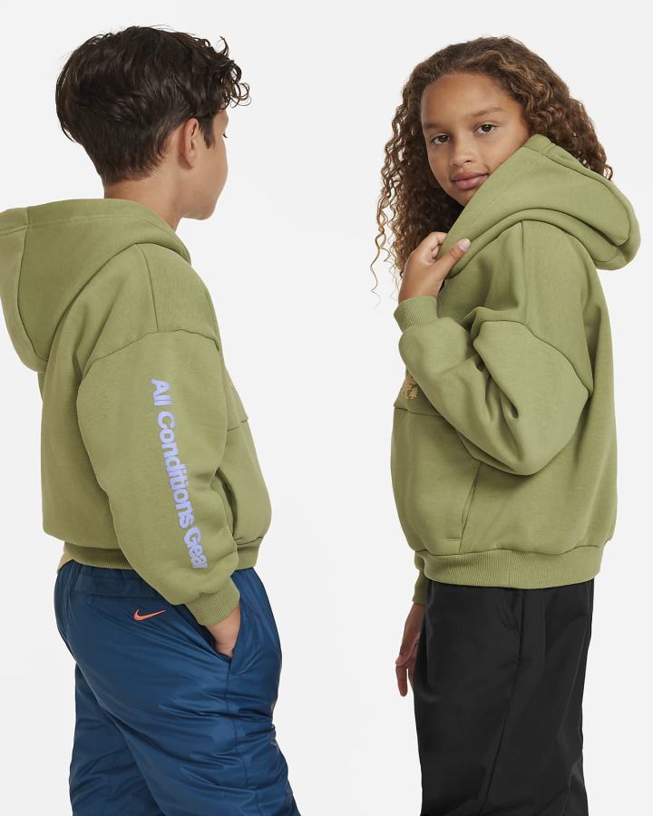 Sudadera Con Capucha Nike ACG Icon Fleece Kids Niño Verde Menta | AGZPY-6873