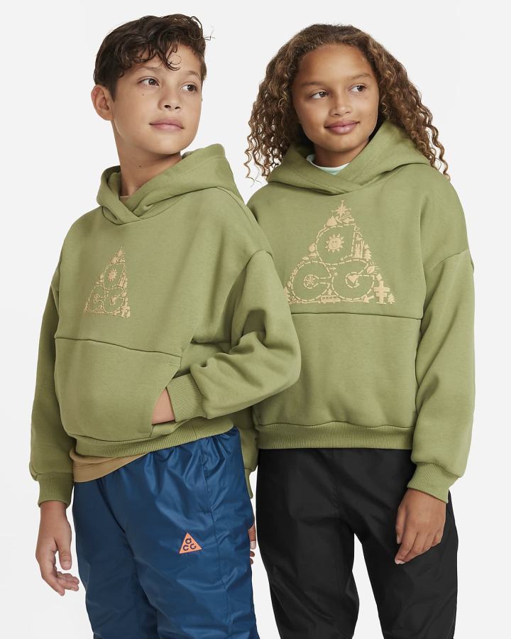 Sudadera Con Capucha Nike ACG Icon Fleece Kids Niño Verde Menta | AGZPY-6873