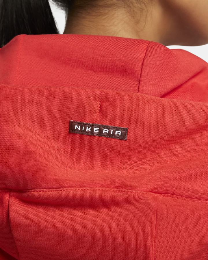 Sudadera Con Capucha Nike Air Full-Zip Fleece Mujer Rojas Claro Marrones | FTAHN-5178