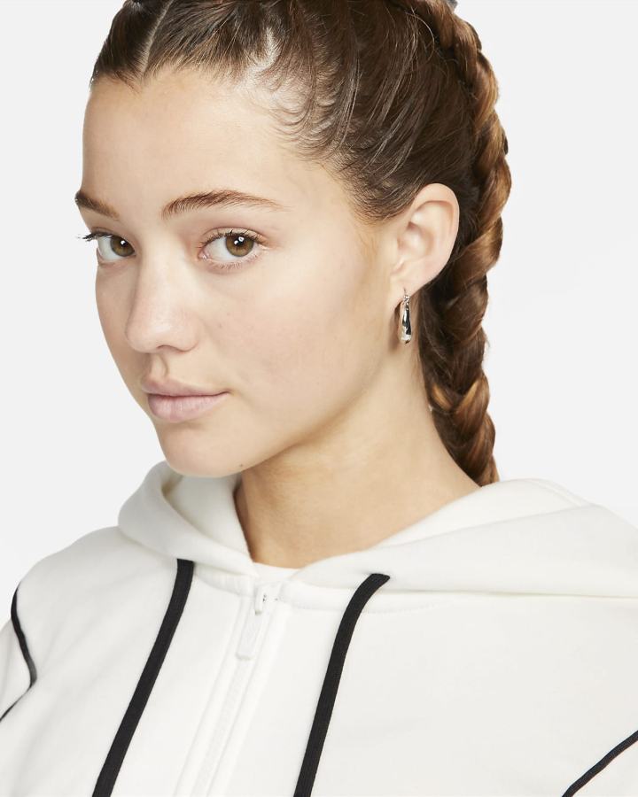 Sudadera Con Capucha Nike Air Full-Zip Fleece Mujer Negras | UGHSJ-5936