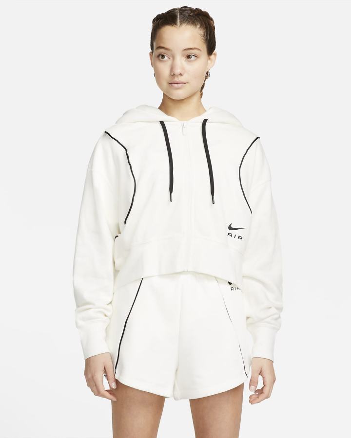 Sudadera Con Capucha Nike Air Full-Zip Fleece Mujer Negras | UGHSJ-5936