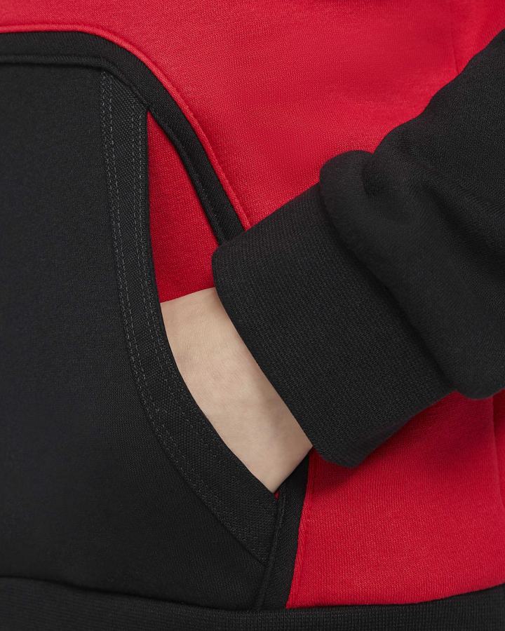 Sudadera Con Capucha Nike Air Kids Fleece Niño Rojas Negras | CFGYQ-1560