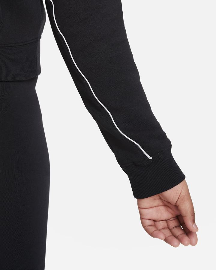 Sudadera Con Capucha Nike Air Kids French Terry Cropped (Extended Size) Niña Negras | SUVAL-9372