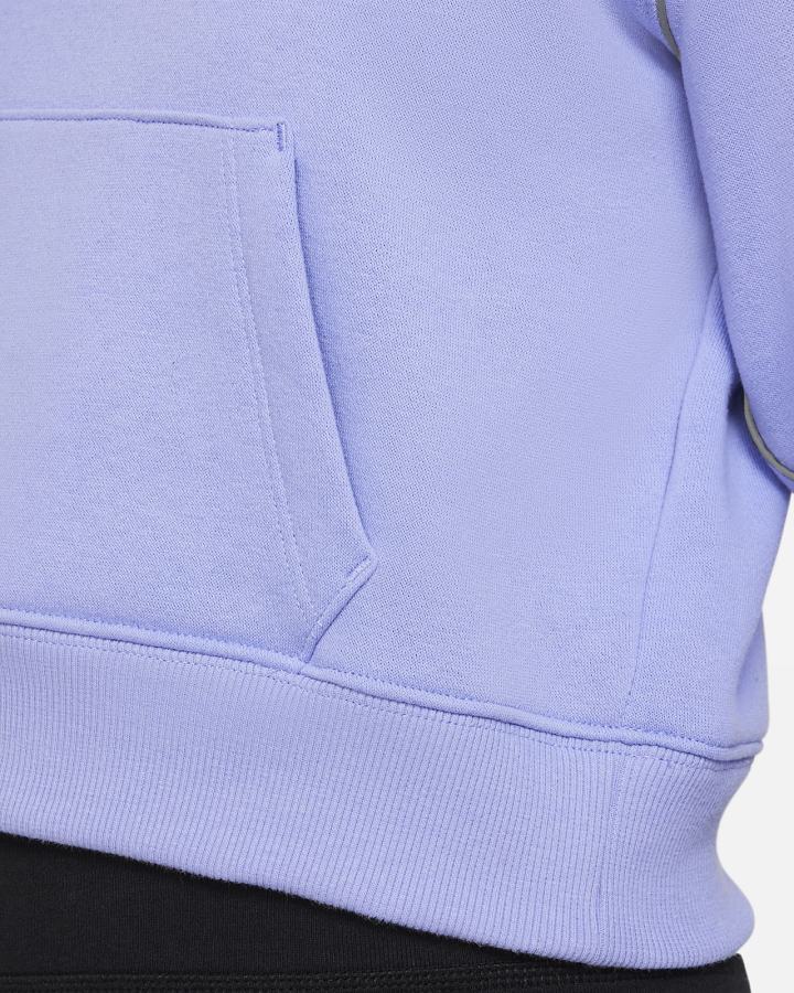 Sudadera Con Capucha Nike Air Kids French Terry Cropped (Extended Size) Niña Moradas | ZLAUJ-2108