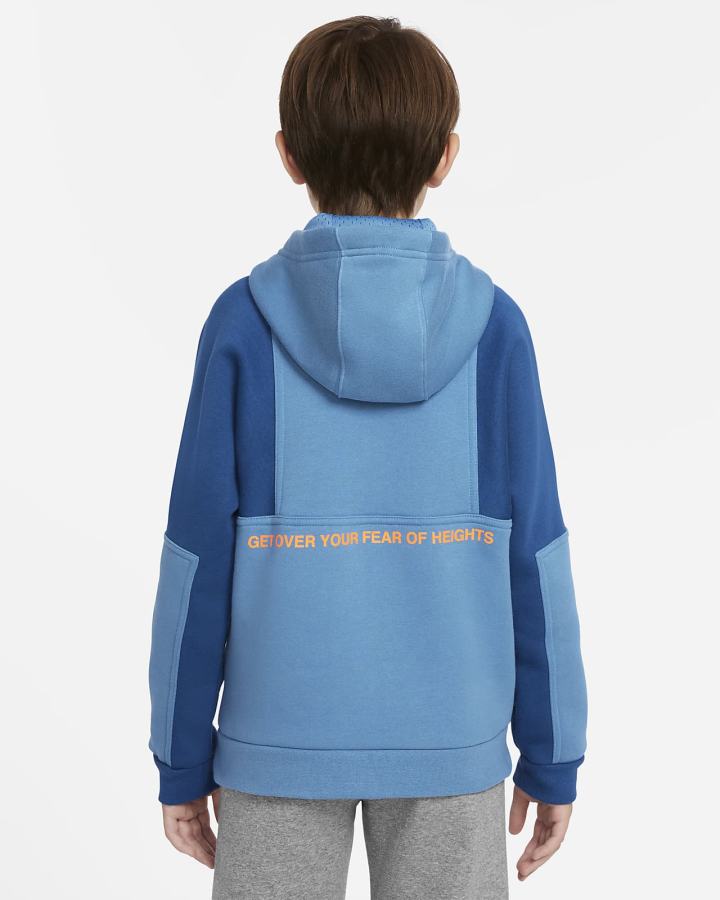 Sudadera Con Capucha Nike Air Kids Niño Azules Blancas | NBSTG-1350