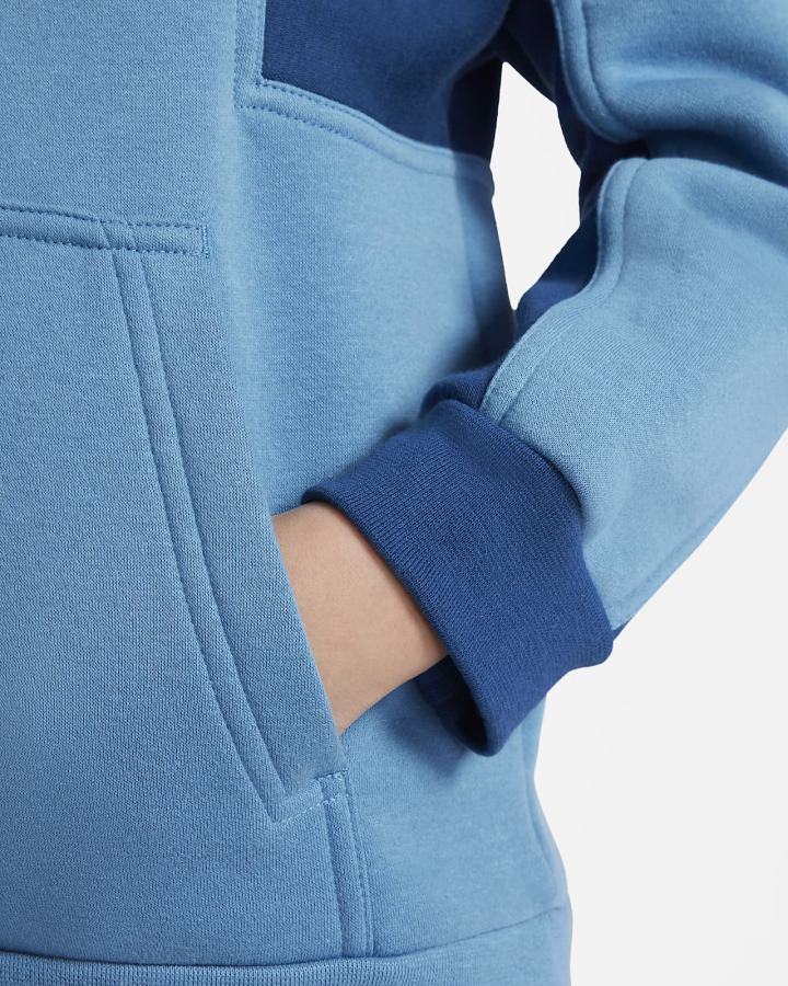 Sudadera Con Capucha Nike Air Kids Niño Azules Blancas | NBSTG-1350