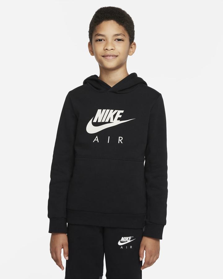 Sudadera Con Capucha Nike Air Kids Niño Negras Beige Claro | NKQGI-4213
