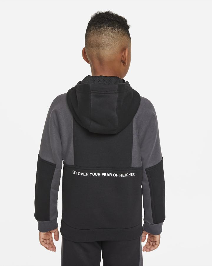 Sudadera Con Capucha Nike Air Kids Niño Negras Gris Oscuro Blancas | SGTXA-9521