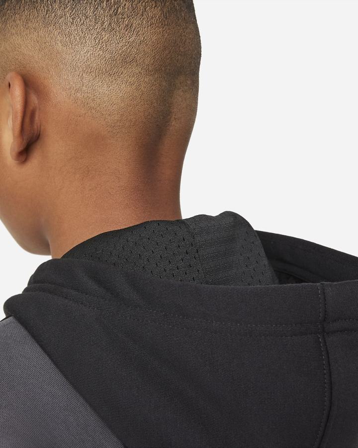 Sudadera Con Capucha Nike Air Kids Niño Negras Gris Oscuro Blancas | SGTXA-9521