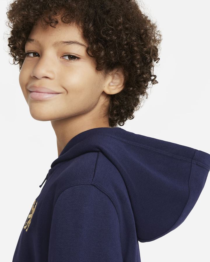 Sudadera Con Capucha Nike Chelsea FC Kids Full-Zip Fleece Niño Azules Doradas | GOZFN-7408