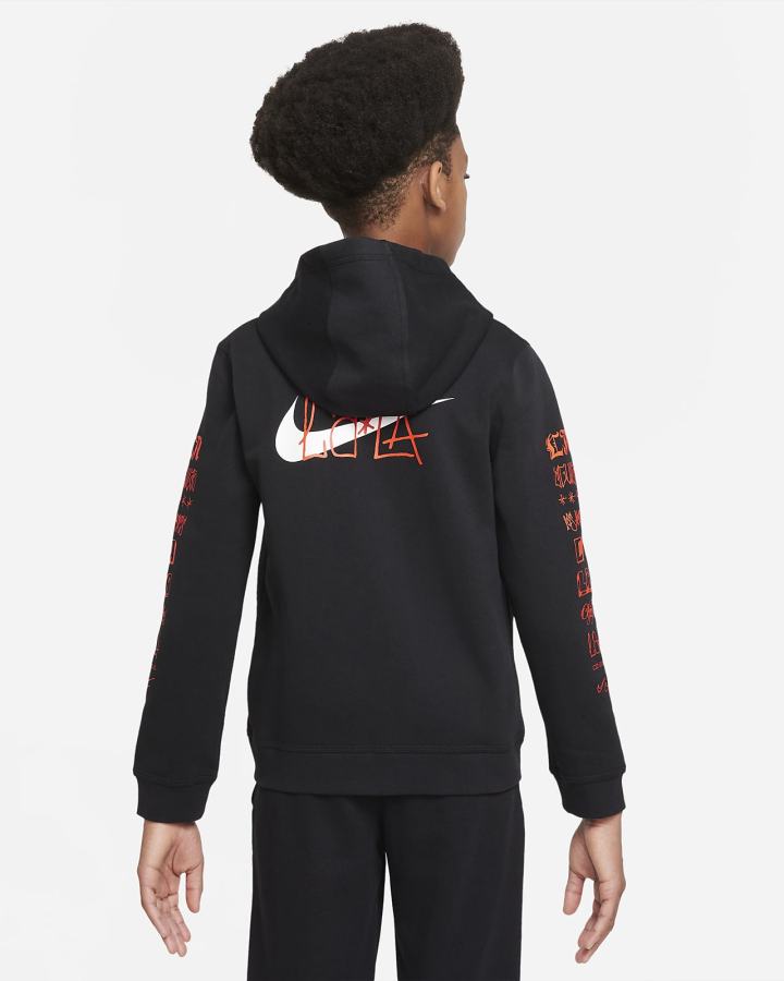 Sudadera Con Capucha Nike Club América Kids Full-Zip Niño Negras Blancas | FKDQC-7498