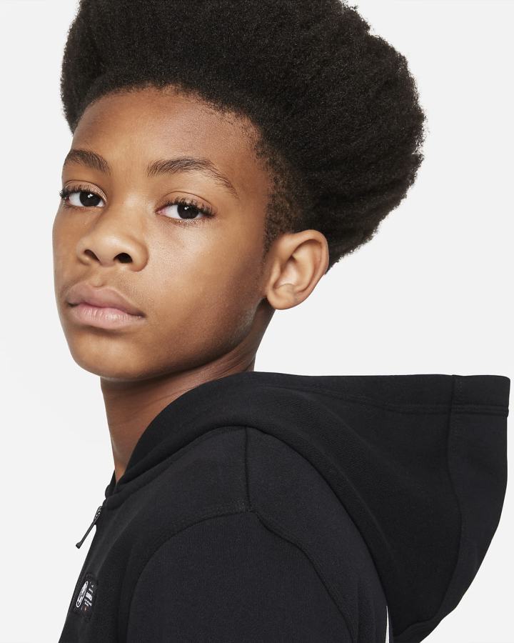 Sudadera Con Capucha Nike Club América Kids Full-Zip Niño Negras Blancas | FKDQC-7498