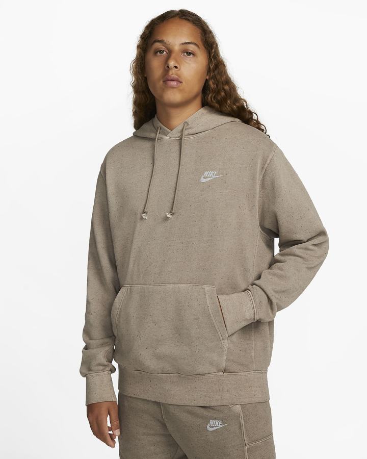 Sudadera Con Capucha Nike Club Fleece+ Hombre Verde Oliva Gris | OWKLT-5732