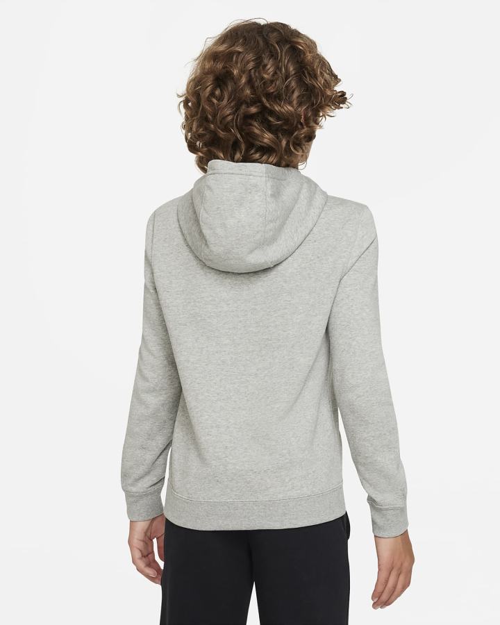 Sudadera Con Capucha Nike Club Fleece Kids Niño Negras | HVFQL-5784