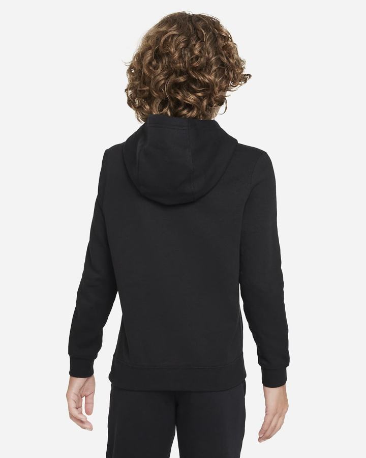 Sudadera Con Capucha Nike Club Fleece Kids Niño Negras | VFSIA-4258