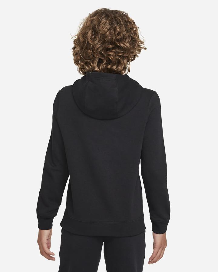 Sudadera Con Capucha Nike Club Fleece Kids Niño Negras | WONJK-7125