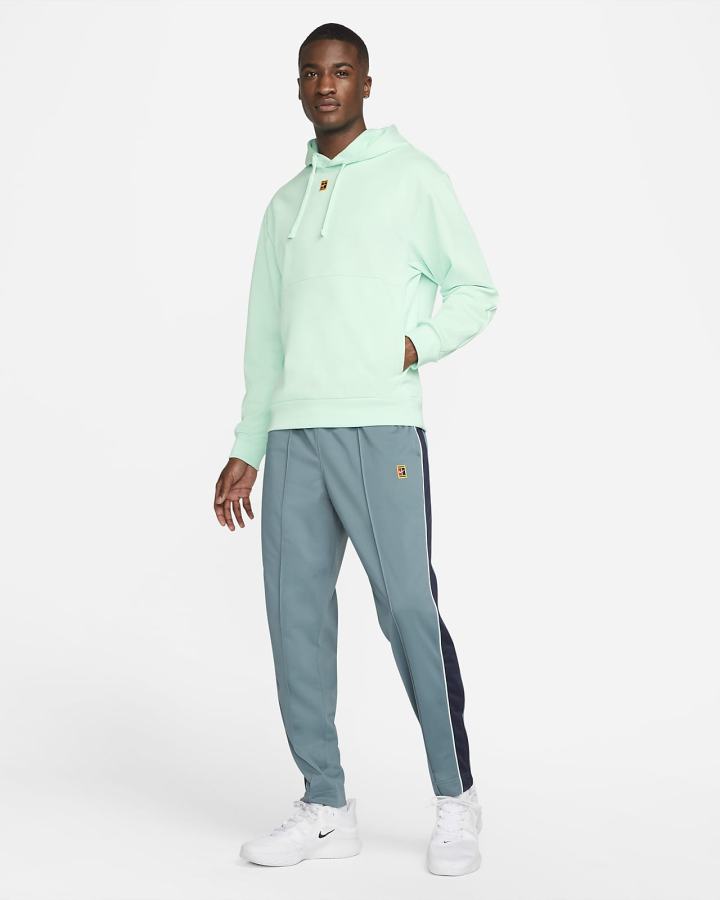 Sudadera Con Capucha Nike Court Fleece Tennis Hombre Verde Menta | BLVZD-6837