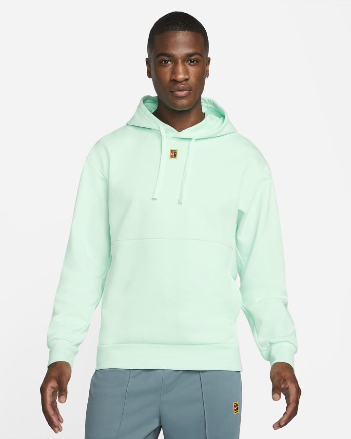 Sudadera Con Capucha Nike Court Fleece Tennis Hombre Verde Menta | BLVZD-6837