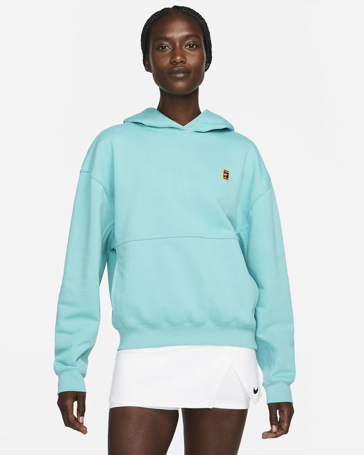 Sudadera Con Capucha Nike Court Fleece Tennis Mujer Turquesa | IUEPY-6748