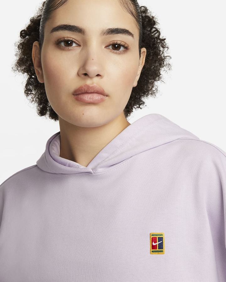 Sudadera Con Capucha Nike Court Fleece Tennis Mujer Moradas | LNZGI-4572