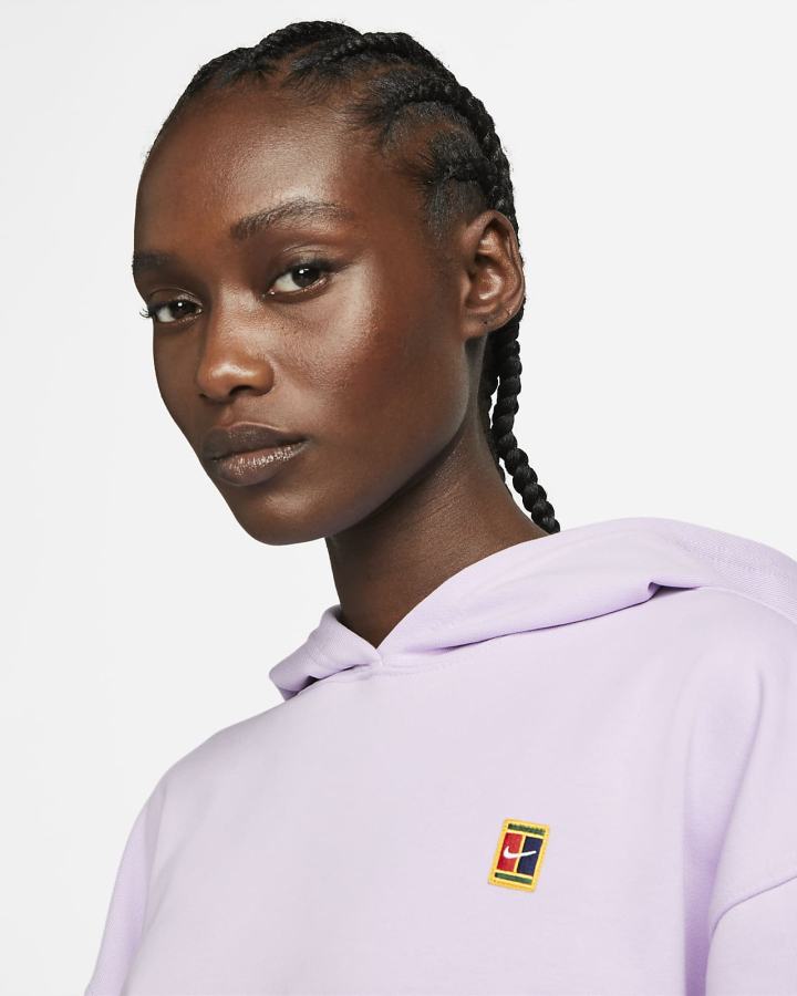 Sudadera Con Capucha Nike Court Fleece Tennis Mujer Moradas | WVNAZ-3147