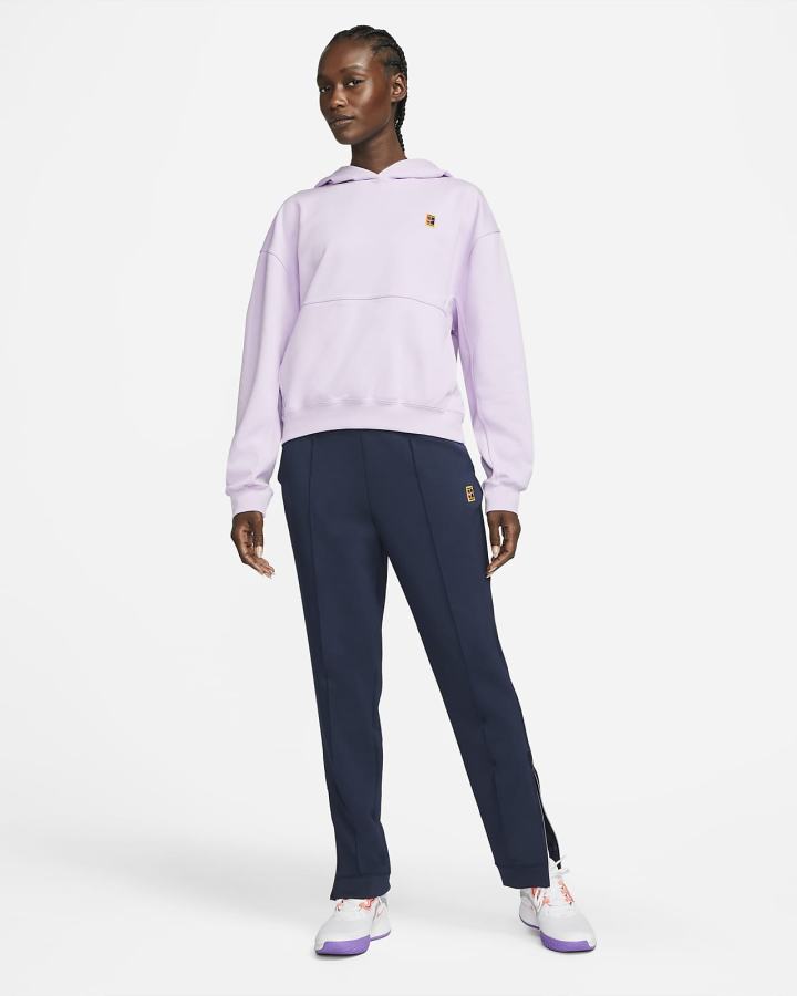 Sudadera Con Capucha Nike Court Fleece Tennis Mujer Moradas | WVNAZ-3147