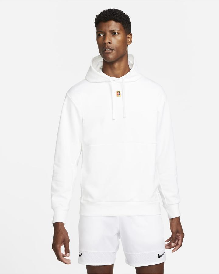 Sudadera Con Capucha Nike Court Fleece Tennis Hombre Blancas | YCWME-7296