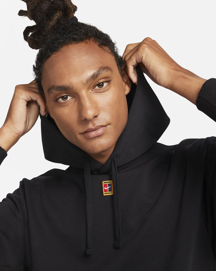 Sudadera Con Capucha Nike Court Fleece Tennis Hombre Negras | ZWJHL-0612