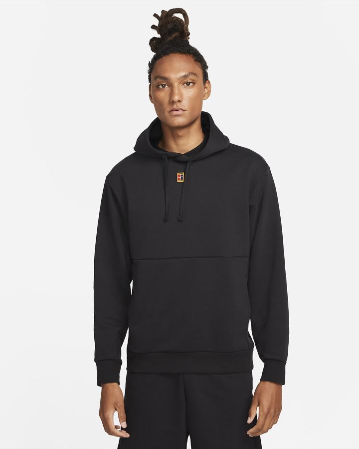 Sudadera Con Capucha Nike Court Fleece Tennis Hombre Negras | ZWJHL-0612