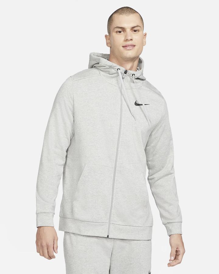 Sudadera Con Capucha Nike Dri-FIT Full-Zip Training Hombre Gris Oscuro Negras | KTWFN-2314