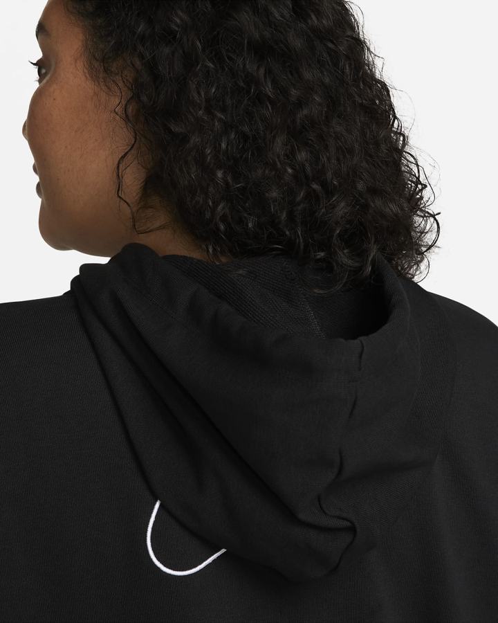 Sudadera Con Capucha Nike Dri-FIT Get Fit Estampadas Full-Zip Training (Plus Size) Mujer Negras Blancas | ICWTG-9561