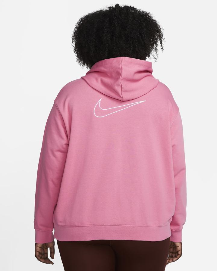 Sudadera Con Capucha Nike Dri-FIT Get Fit Estampadas Full-Zip Training (Plus Size) Mujer Blancas | OVGCP-3204