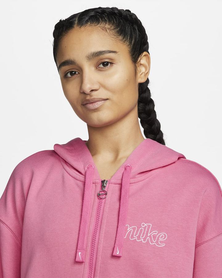 Sudadera Con Capucha Nike Dri-FIT Get Fit Estampadas Full-Zip Training (Plus Size) Mujer Blancas | UYKVT-2719