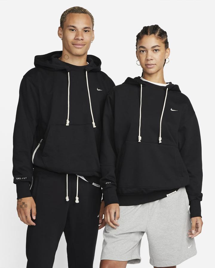Sudadera Con Capucha Nike Dri-FIT Standard Issue Basketball Hombre Negras Blancas | CWPRA-5132