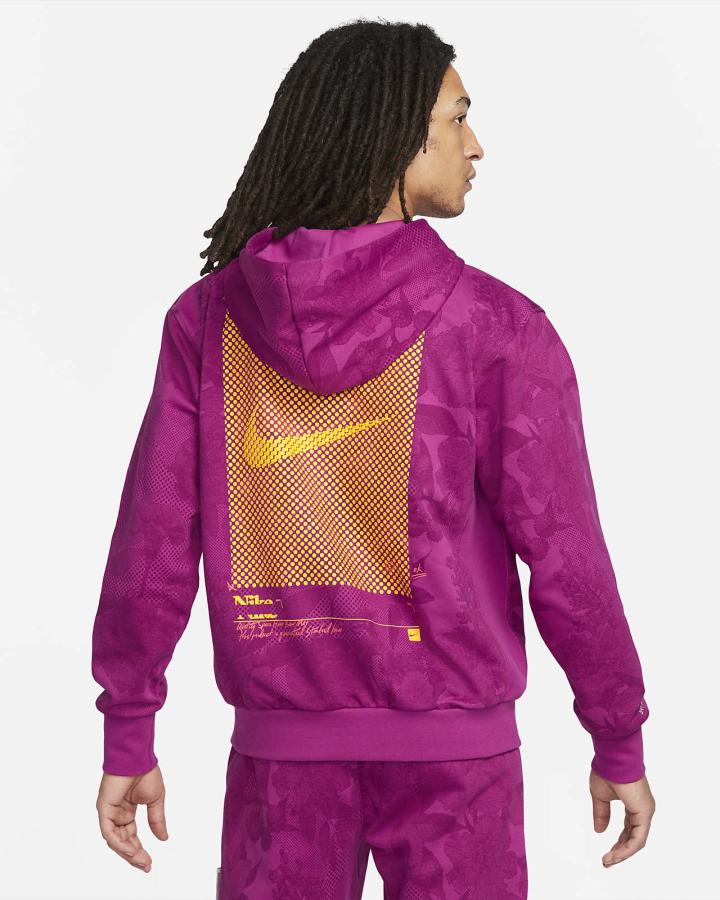 Sudadera Con Capucha Nike Dri-FIT Standard Issue Basketball Hombre Verde Flores | FIQSM-6104
