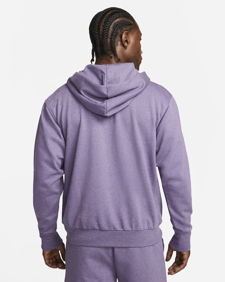 Sudadera Con Capucha Nike Dri-FIT Standard Issue Basketball Hombre Moradas Blancas | FZQGN-7645