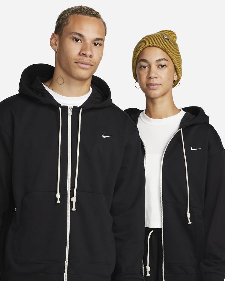 Sudadera Con Capucha Nike Dri-FIT Standard Issue Full-Zip Basketball Hombre Negras Blancas | GVKMA-3897