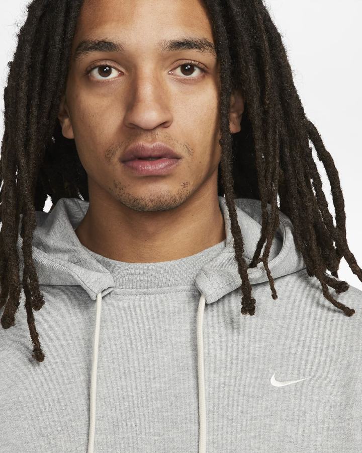 Sudadera Con Capucha Nike Dri-FIT Standard Issue Basketball Hombre Gris Oscuro Blancas | HBULR-5734