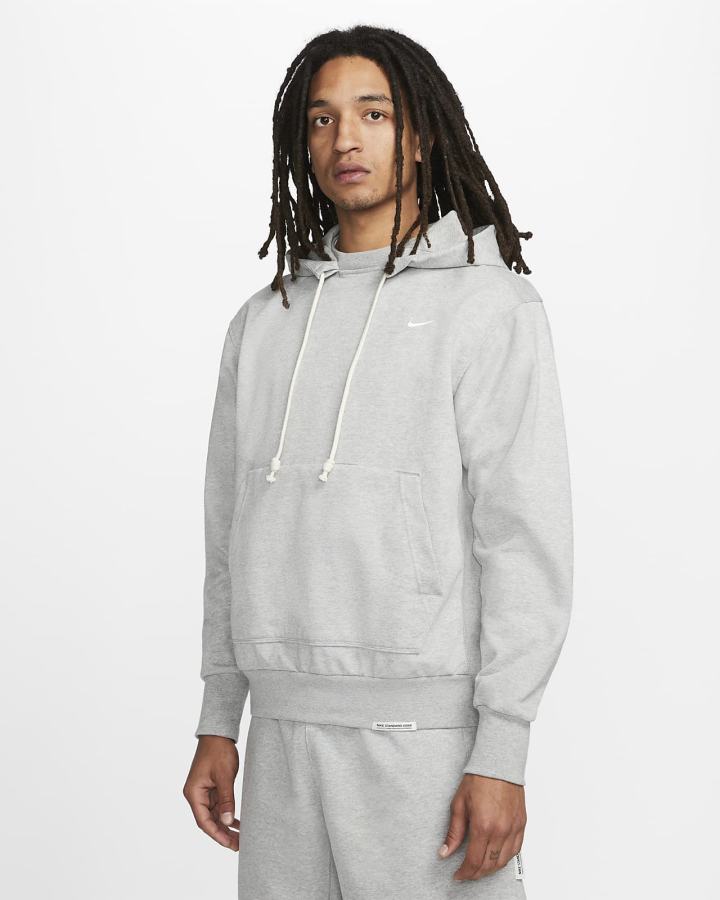 Sudadera Con Capucha Nike Dri-FIT Standard Issue Basketball Hombre Gris Oscuro Blancas | HBULR-5734