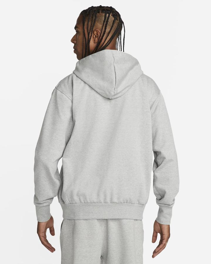 Sudadera Con Capucha Nike Dri-FIT Standard Issue Full-Zip Basketball Hombre Gris Oscuro Blancas | IRKSH-7918