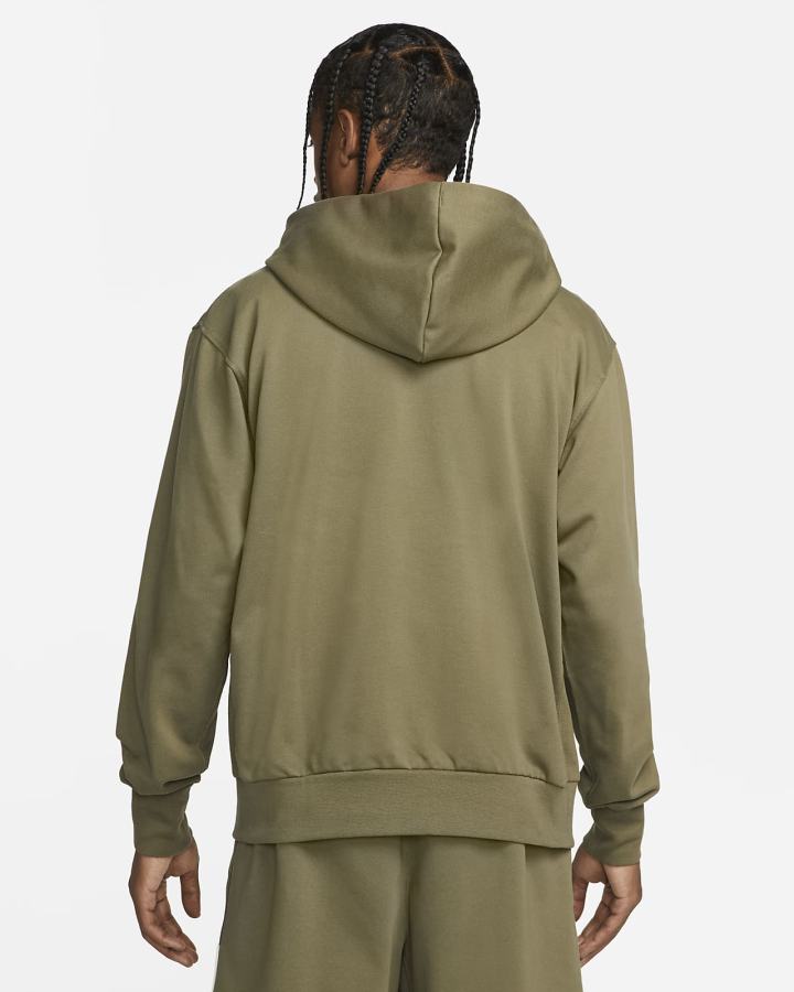 Sudadera Con Capucha Nike Dri-FIT Standard Issue Basketball Hombre Verde Oliva Blancas | LAJSG-4510