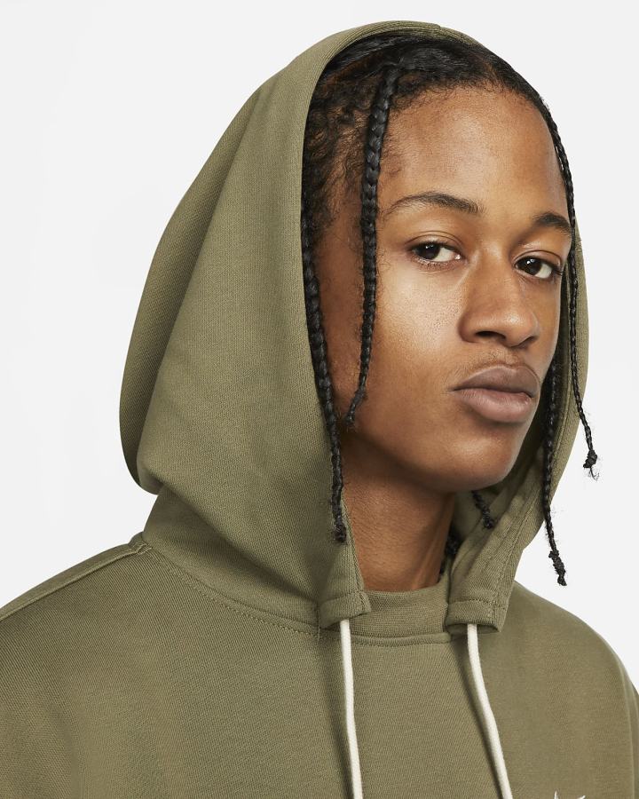 Sudadera Con Capucha Nike Dri-FIT Standard Issue Basketball Hombre Verde Oliva Blancas | LAJSG-4510