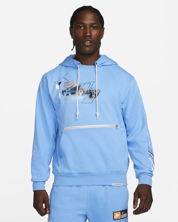 Sudadera Con Capucha Nike Dri-FIT Standard Issue Basketball Hombre Azules | MSLXA-0372